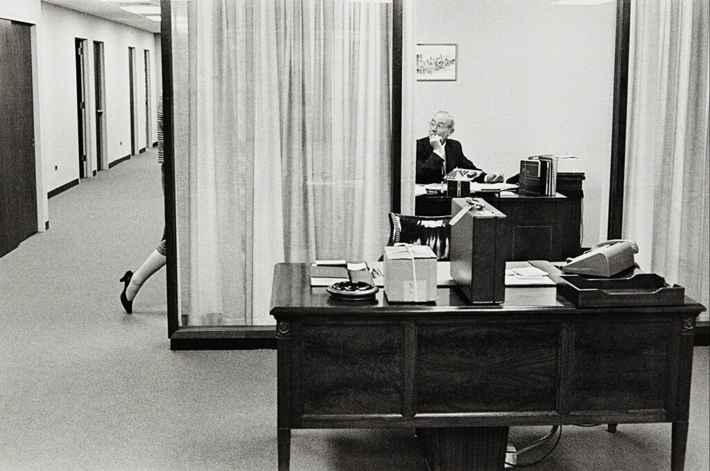 Why can't corporate photography be art?
Henri Cartier Bresson
A bank officer and his secretary for Bank of America